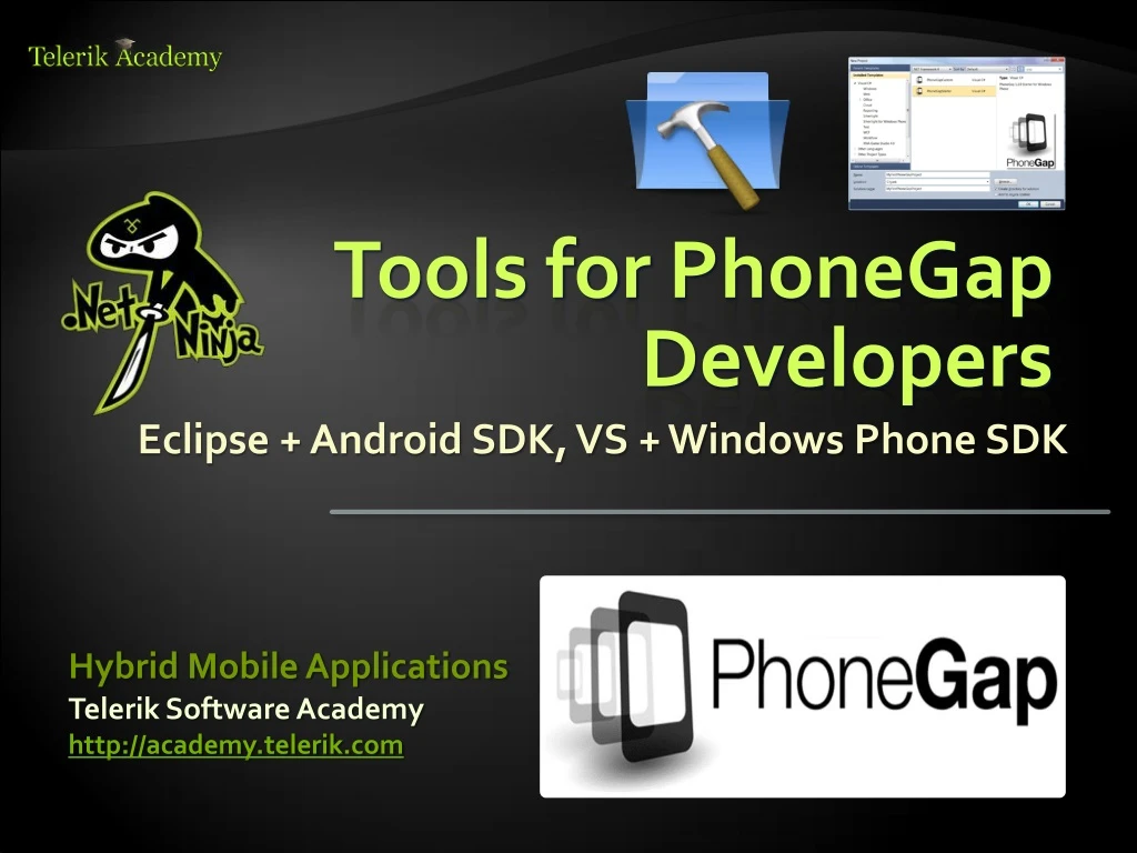 tools for phonegap developers