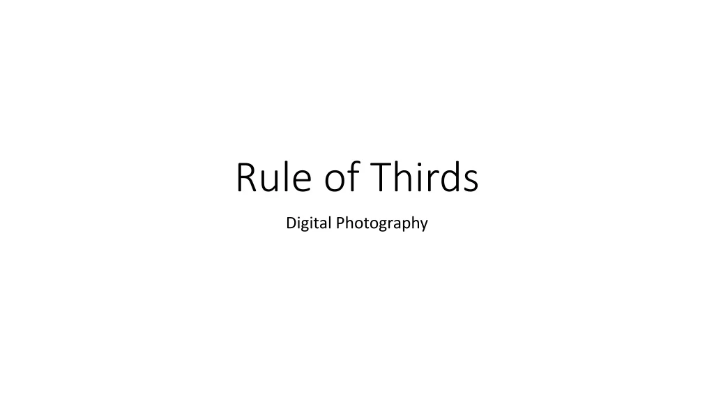 rule of thirds