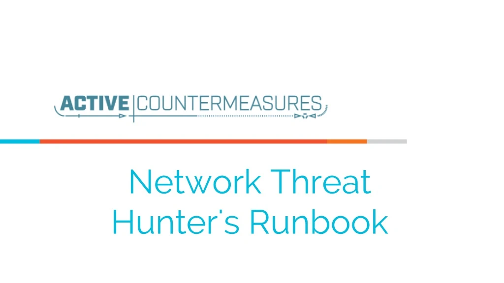 network threat hunter s runbook
