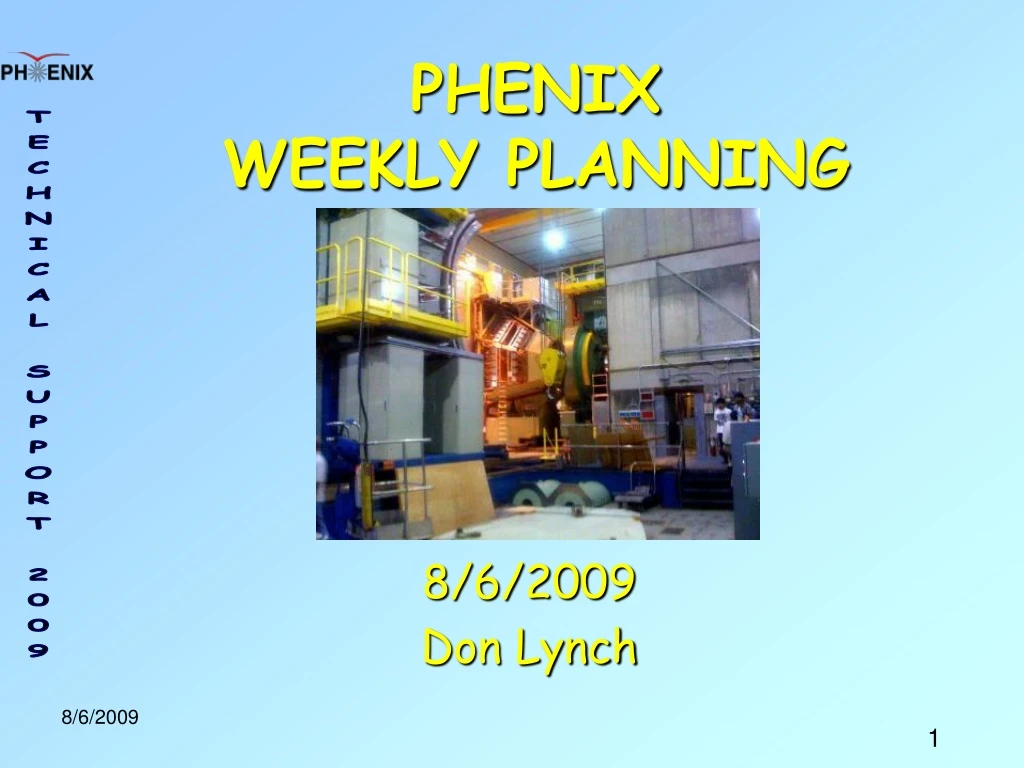 phenix weekly planning