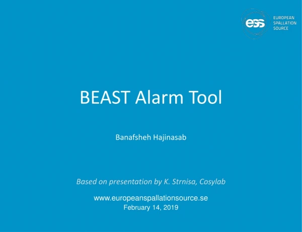 BEAST Alarm Tool