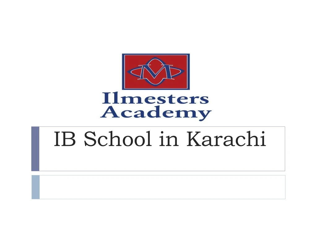 ib school in karachi