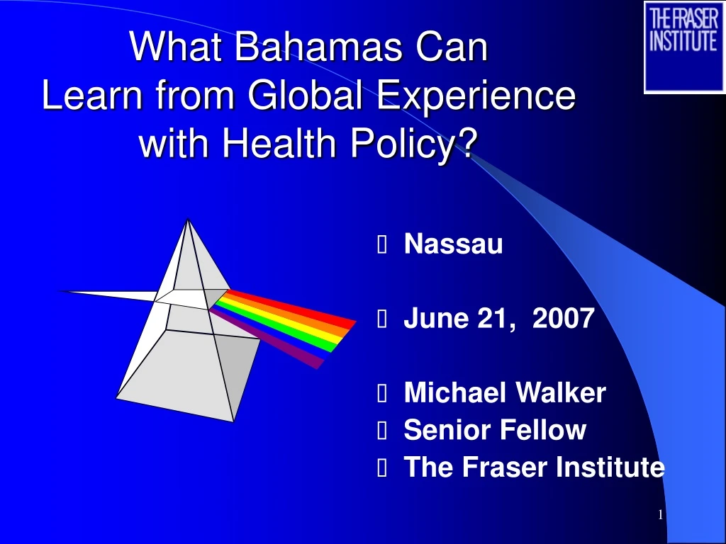 what bahamas can learn from global experience with health policy