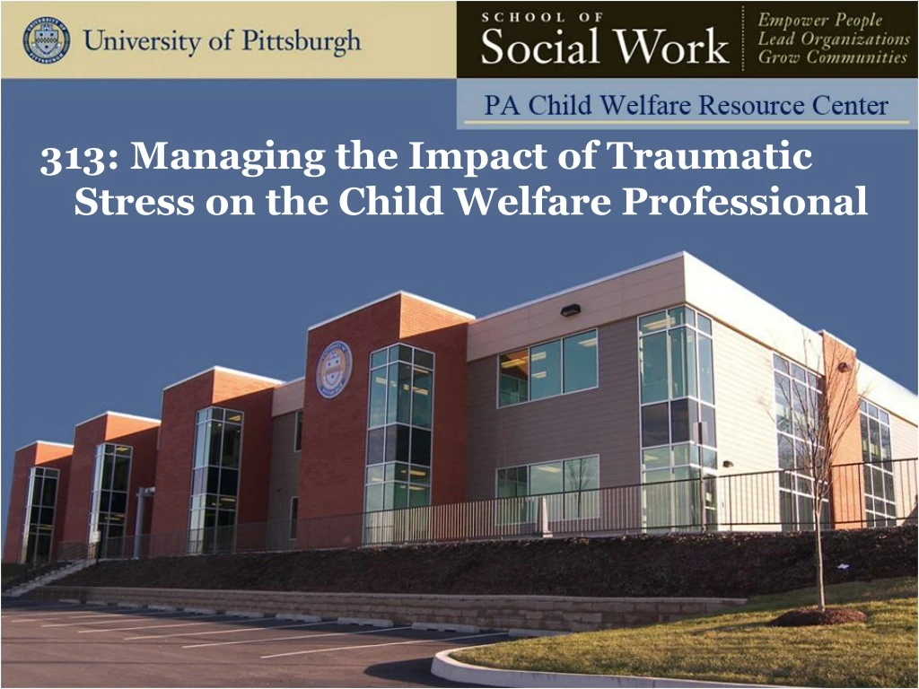 313 managing the impact of traumatic stress