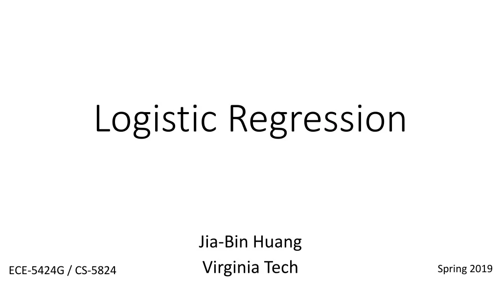 logistic regression