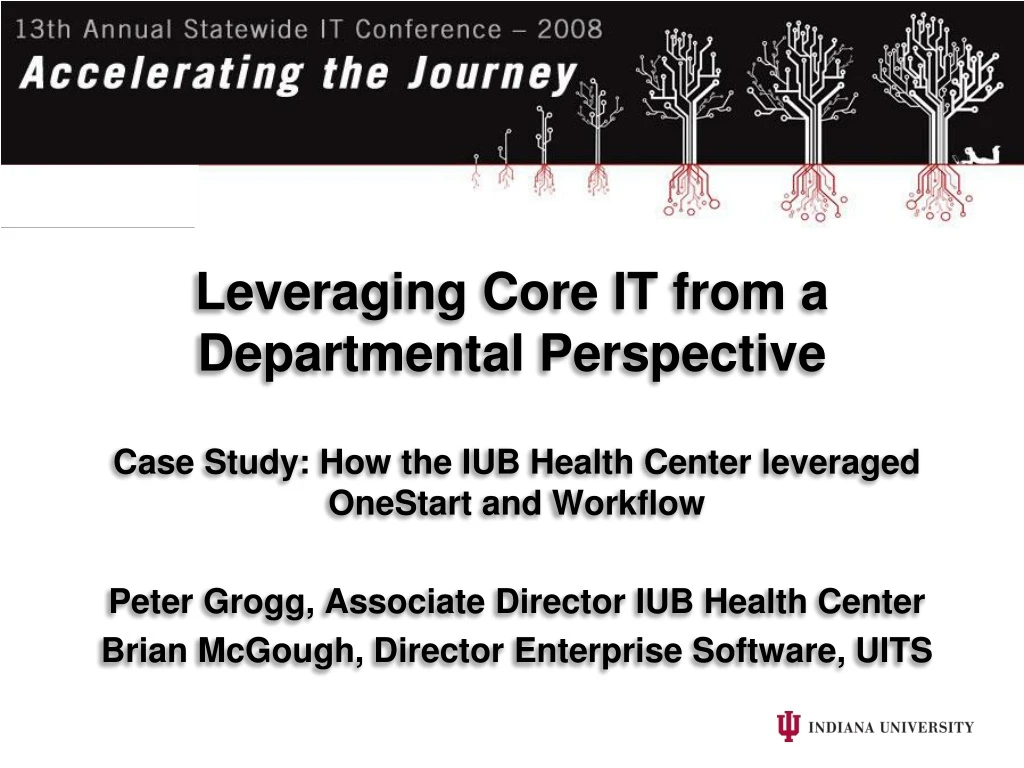 leveraging core it from a departmental perspective