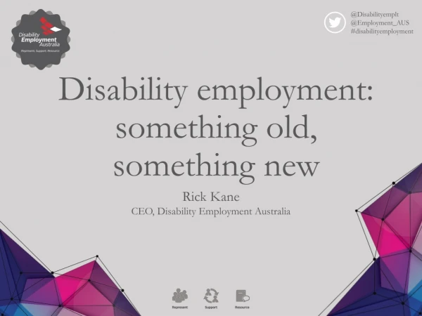 @ Disabilityemplt @ Employment_AUS # disabilityemployment