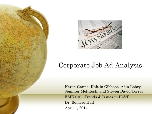 Corporate Job Ad Analysis