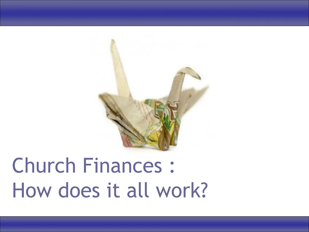 church finances how does it all work