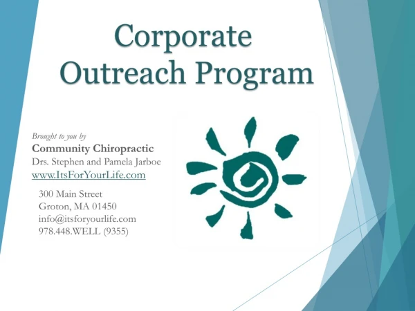 Corporate Outreach Program