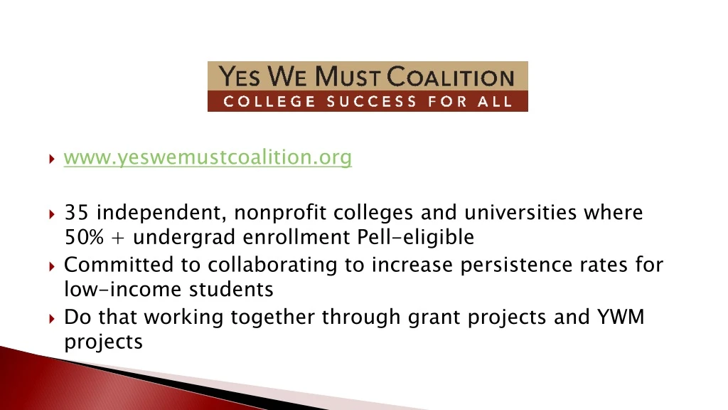 www yeswemustcoalition org 35 independent