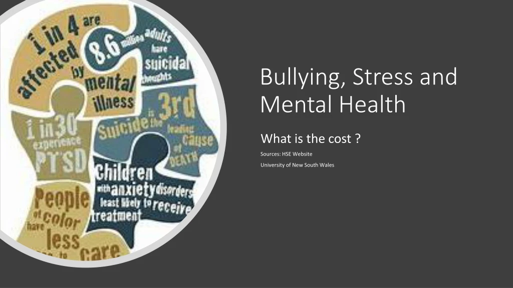 bullying stress and mental health