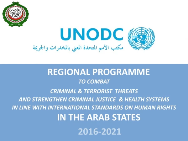 REGIONAL PROGRAMME TO COMBAT CRIMINAL &amp; TERRORIST THREATS