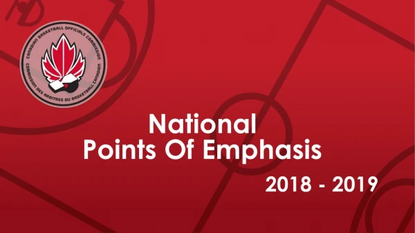 National Points Of Emphasis