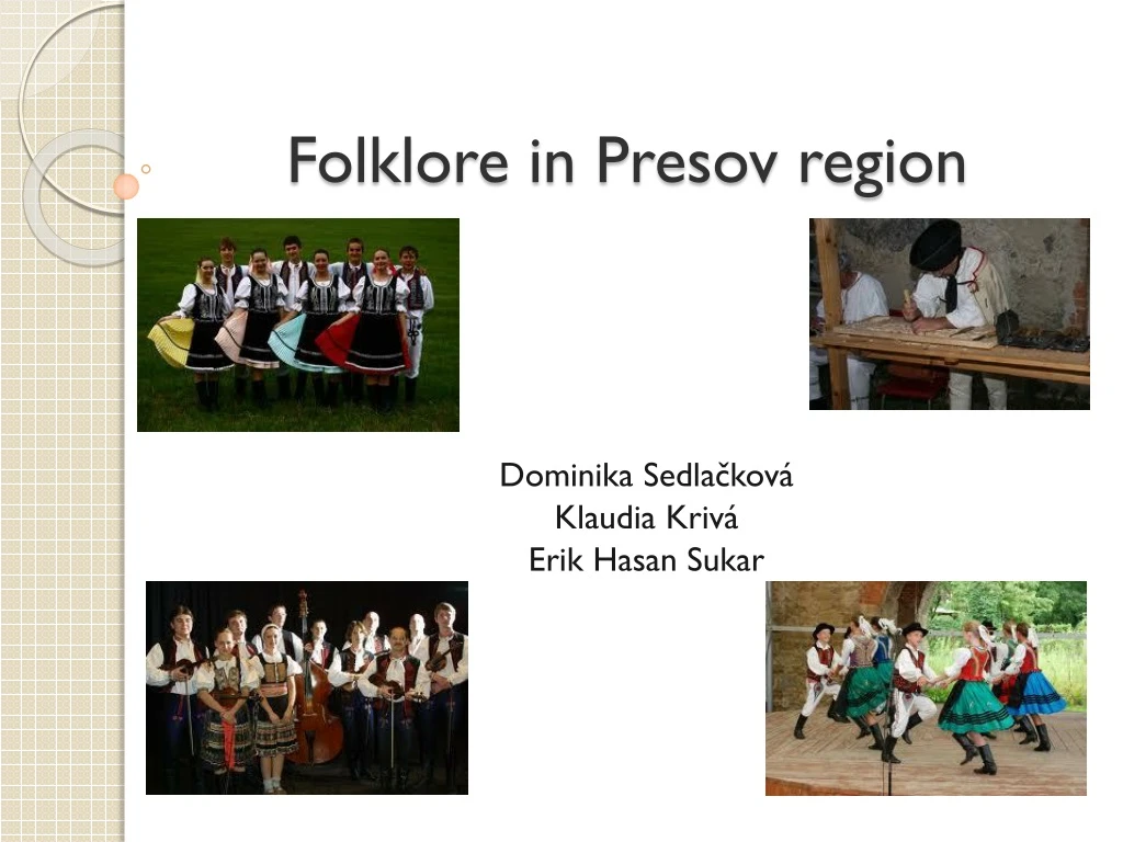 folklore in presov region