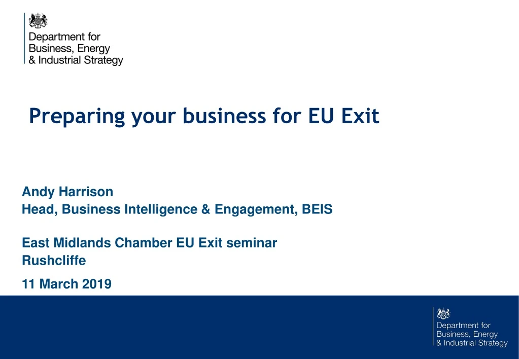 preparing your business for eu exit