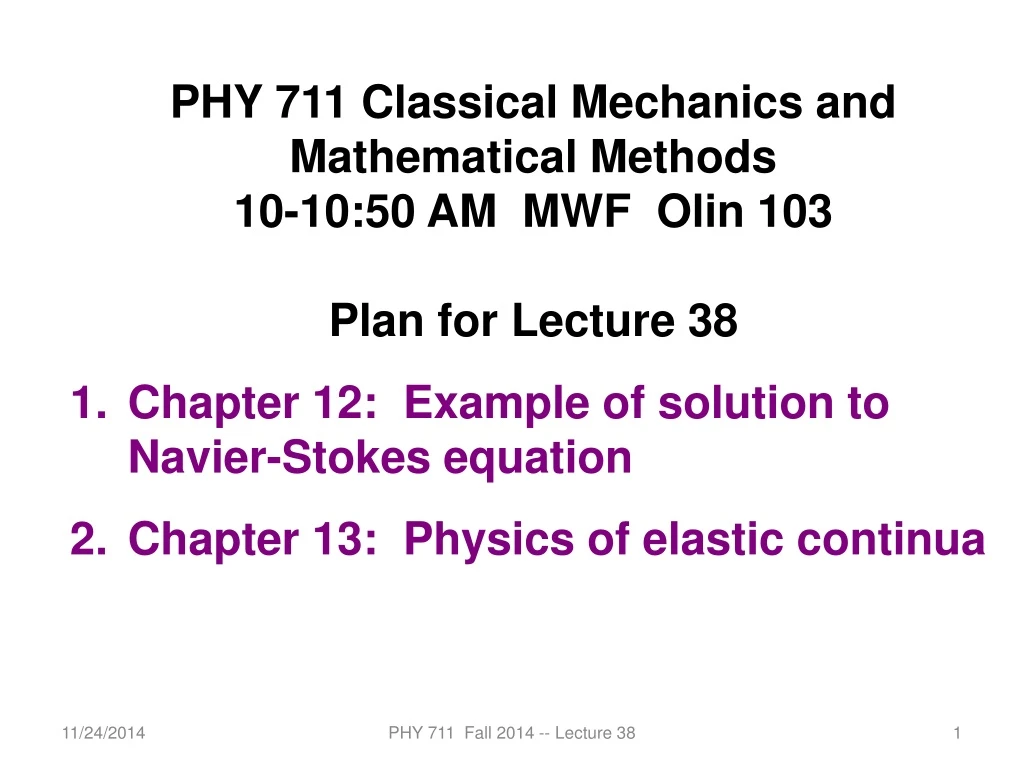 phy 7 11 classical mechanics and mathematical