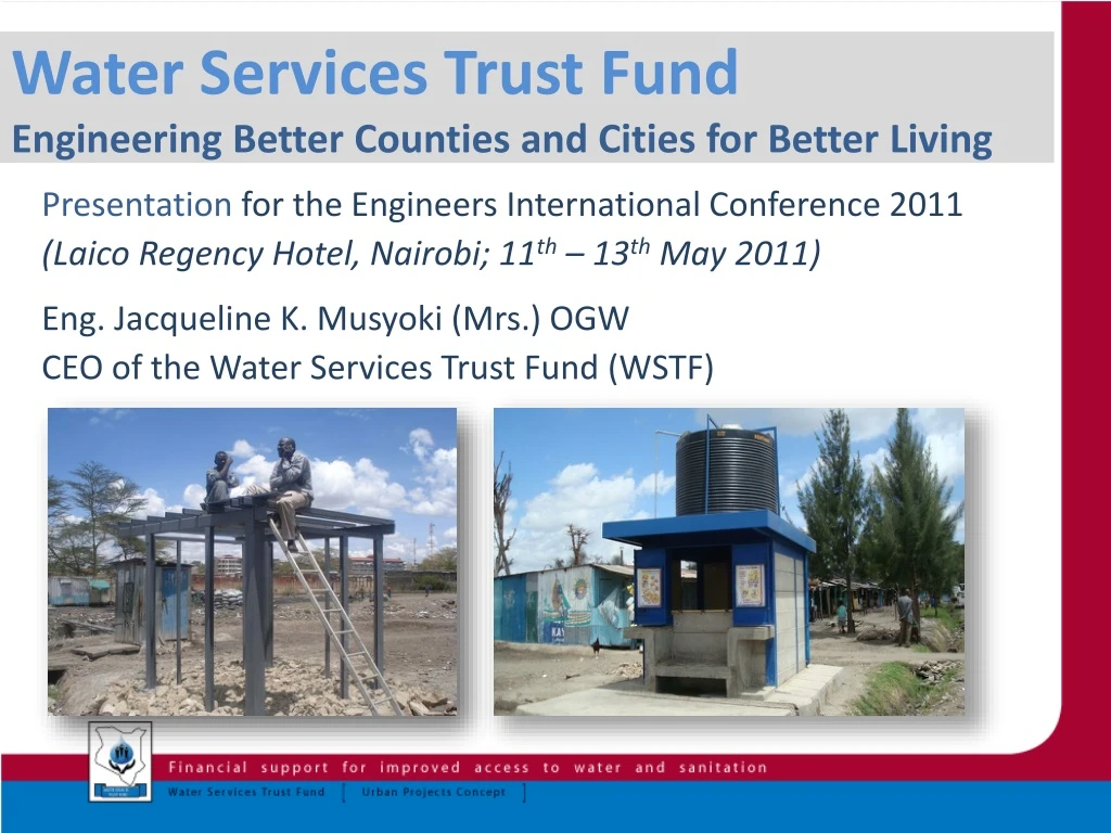 water services trust fund engineering better