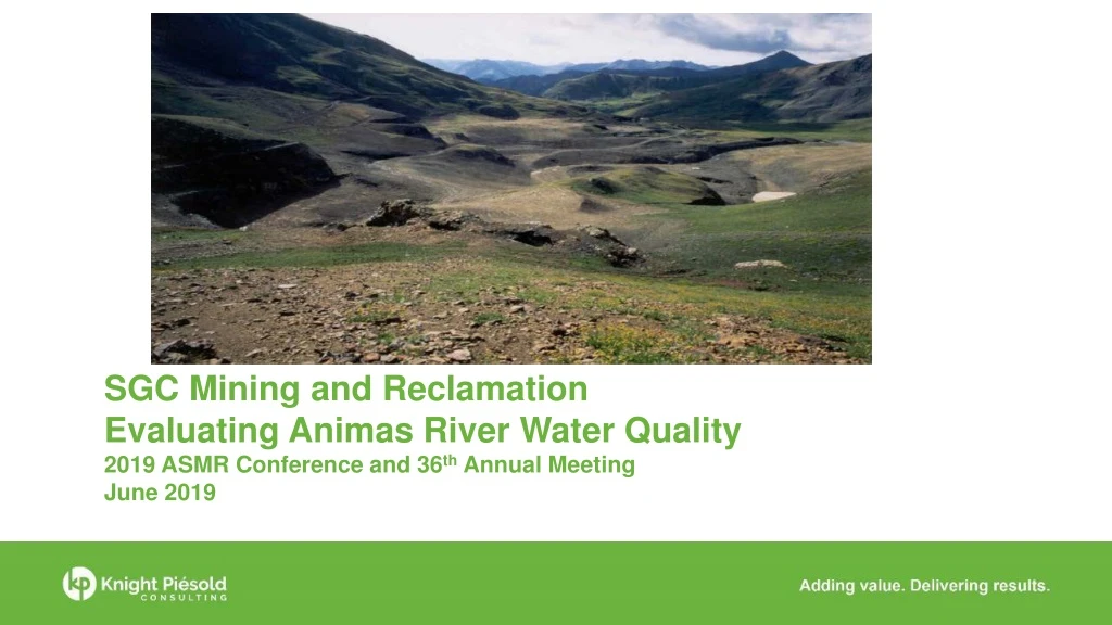 sgc mining and reclamation evaluating animas