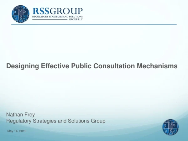 Nathan Frey Regulatory Strategies and Solutions Group