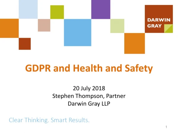 GDPR and Health and Safety