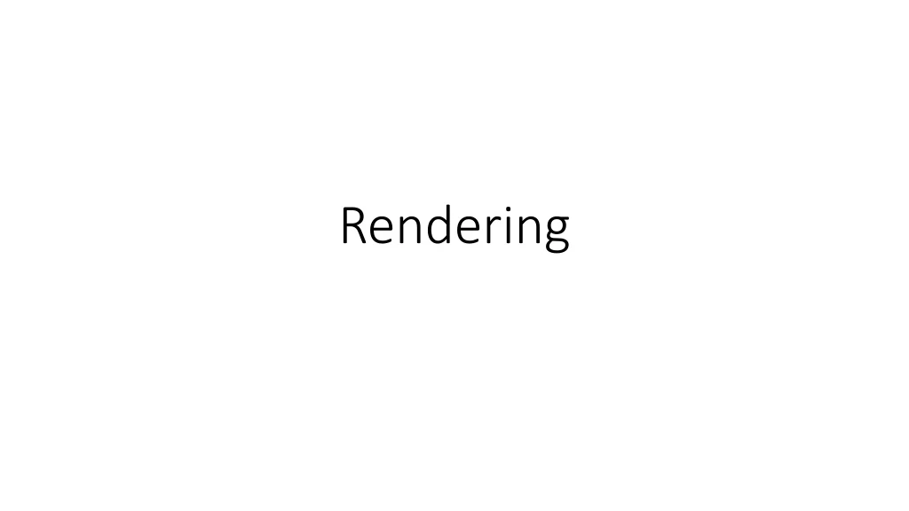 rendering