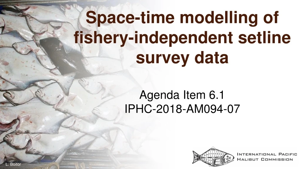 space time modelling of fishery independent setline survey data