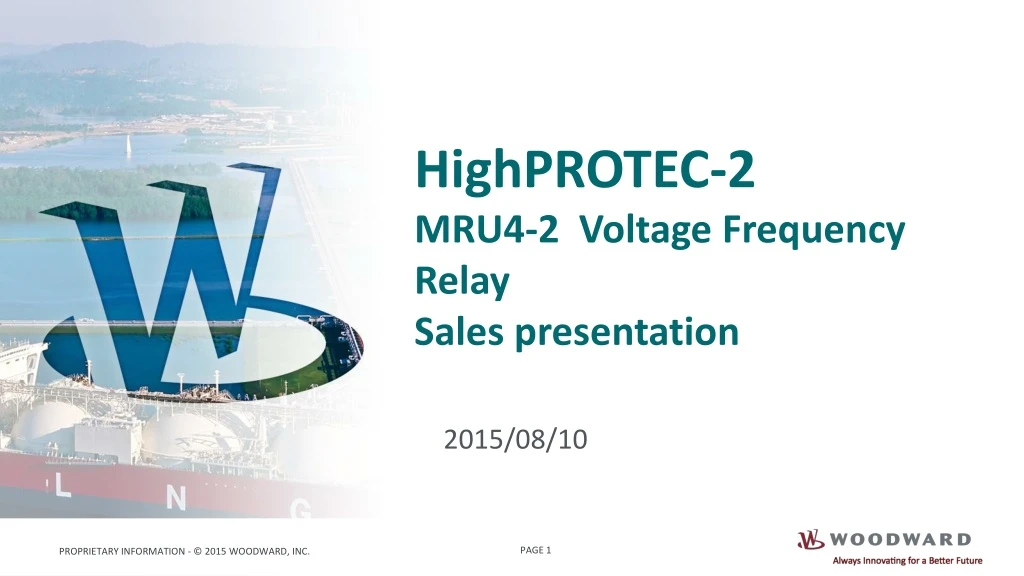 highprotec 2 mru4 2 voltage frequency relay sales presentation