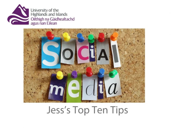 Jess’s Top Ten Tips