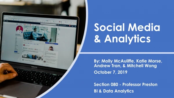 Social Media &amp; Analytics
