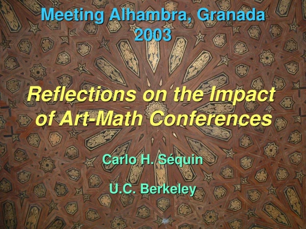 Meeting Alhambra, Granada 2003