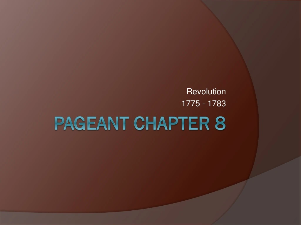 revolution 1775 1783