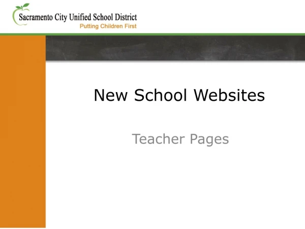 New School Websites