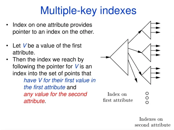 Multiple-key indexes