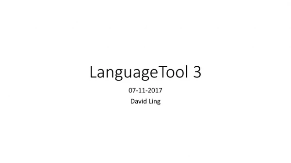 LanguageTool 3