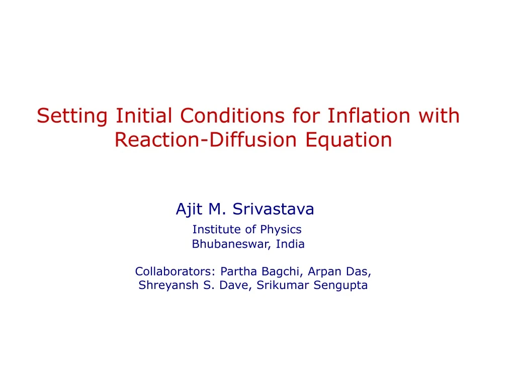 setting initial conditions for inflation with
