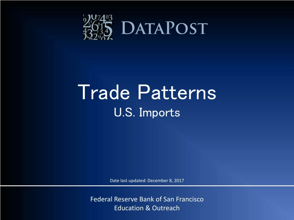 trade patterns u s imports