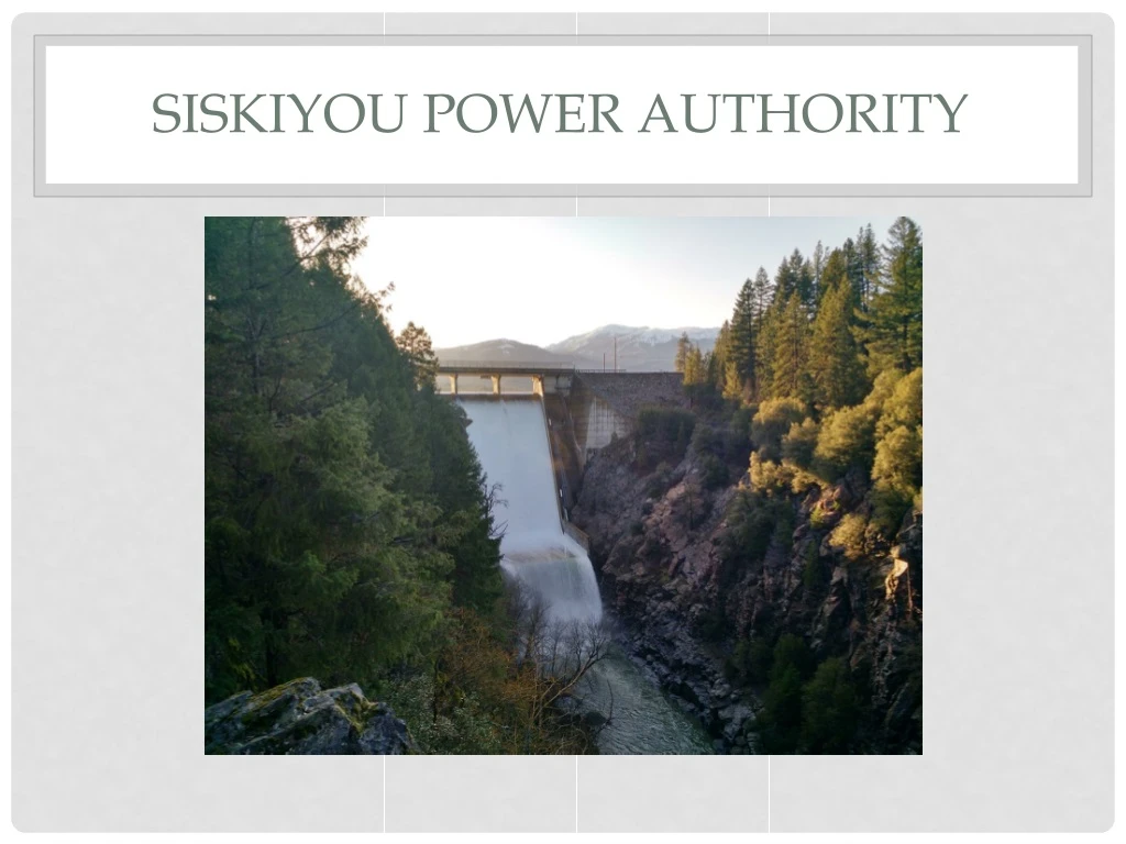 siskiyou power authority