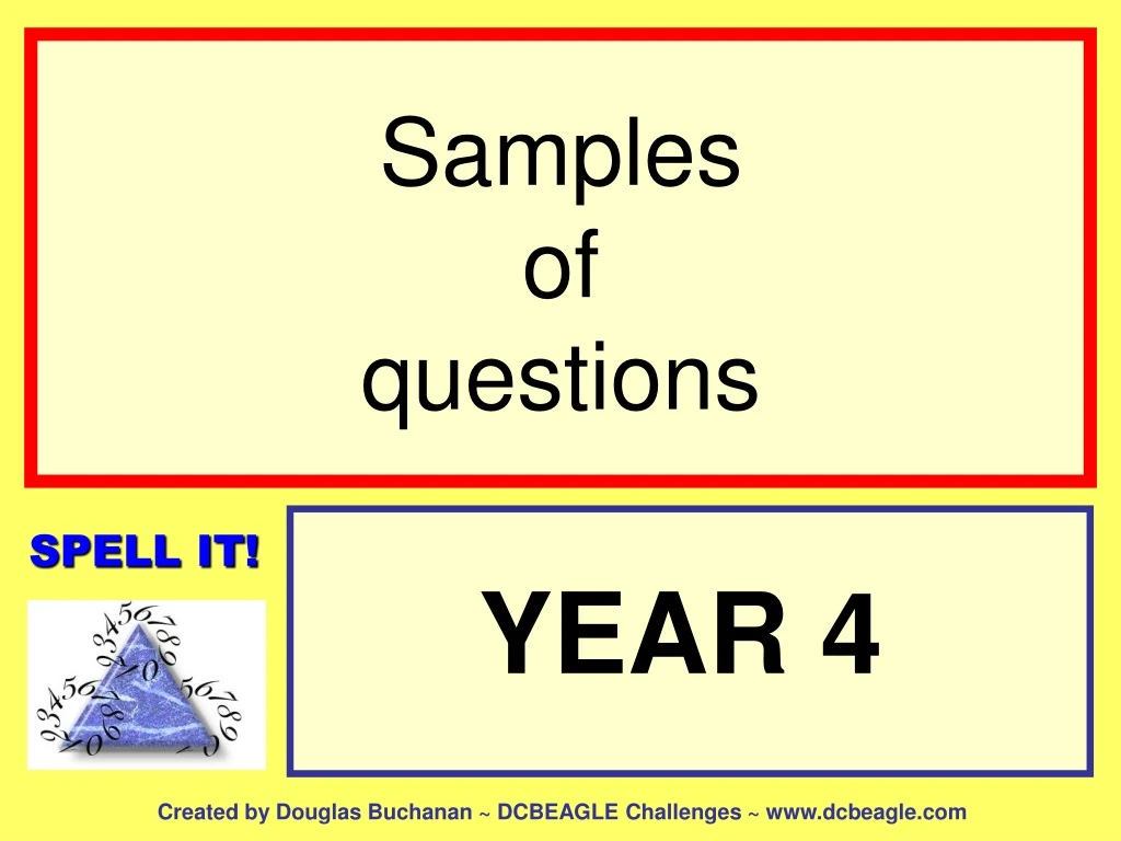 samples of questions