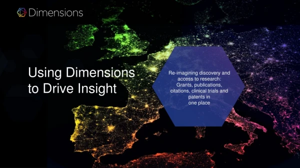 Using Dimensions to Drive Insight