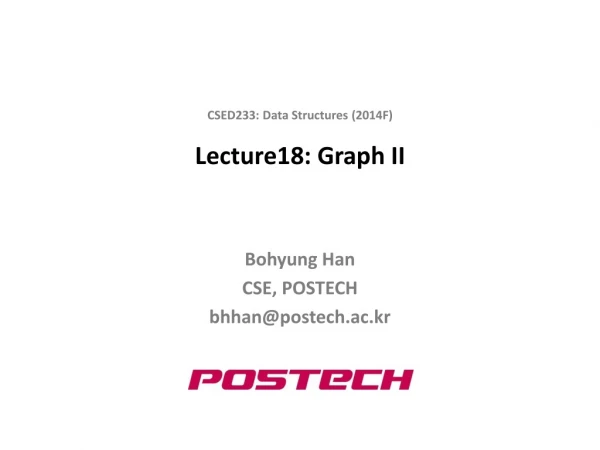 Lecture18: Graph II