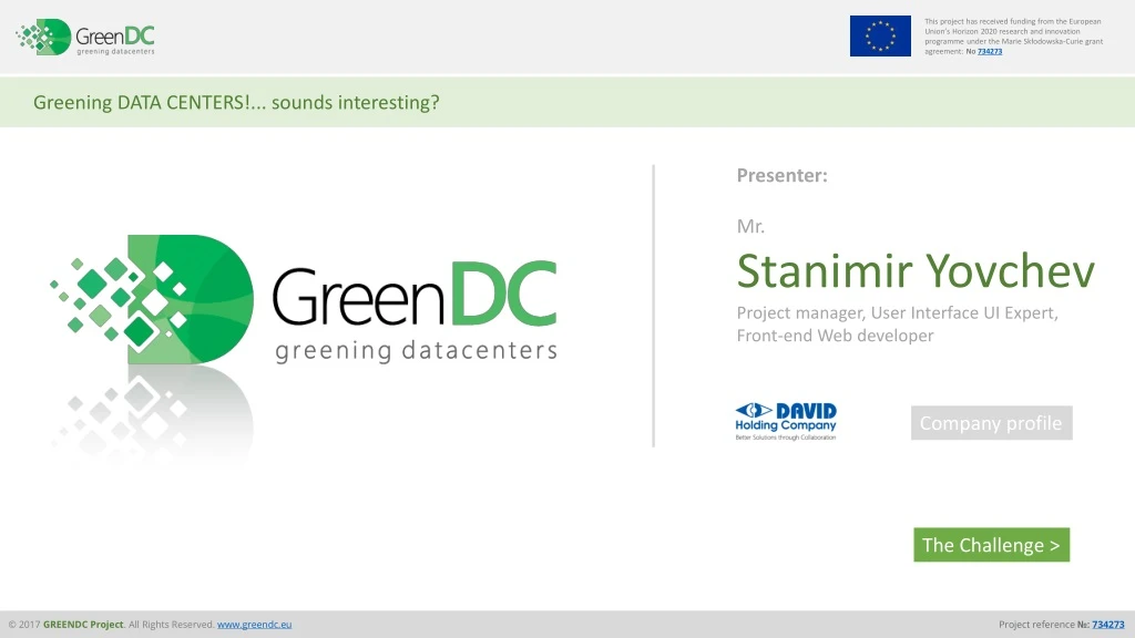 greening data centers sounds interesting