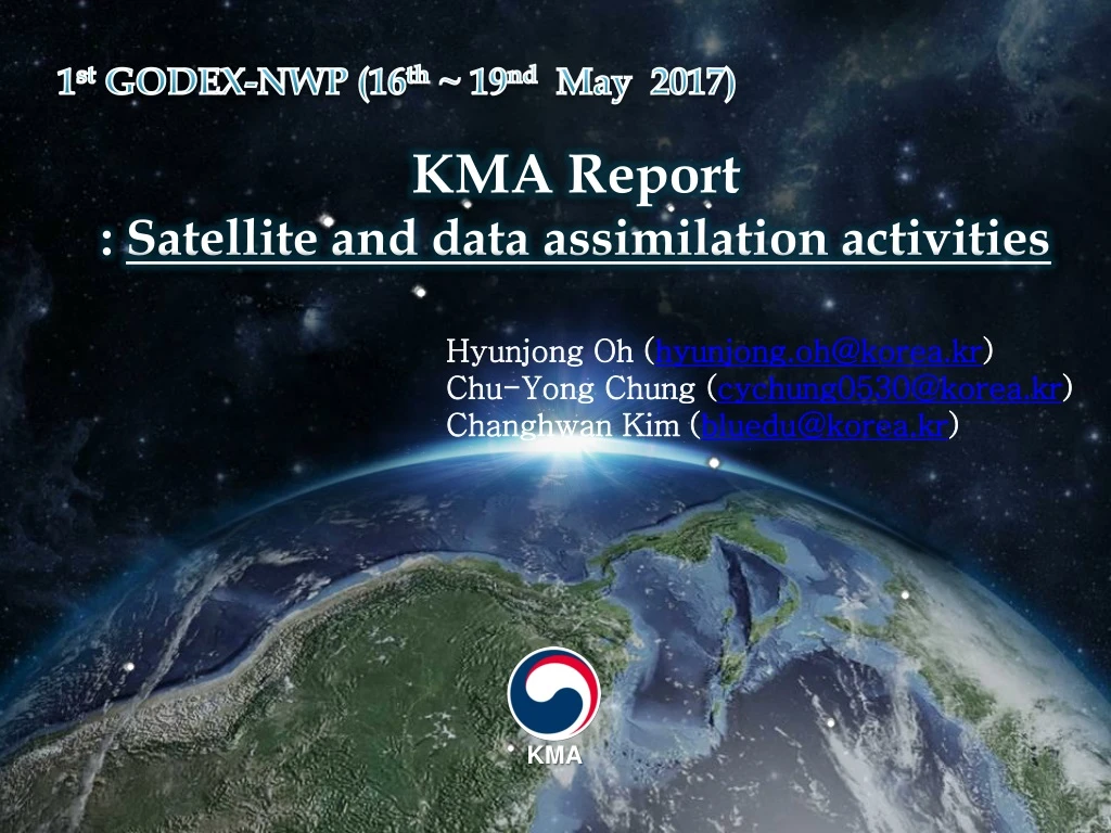 1 st godex nwp 16 th 19 nd may 2017 kma report