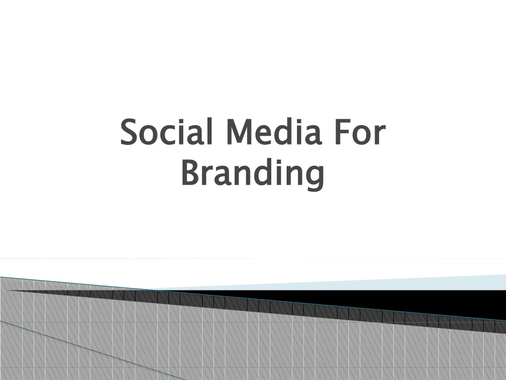 social media for branding