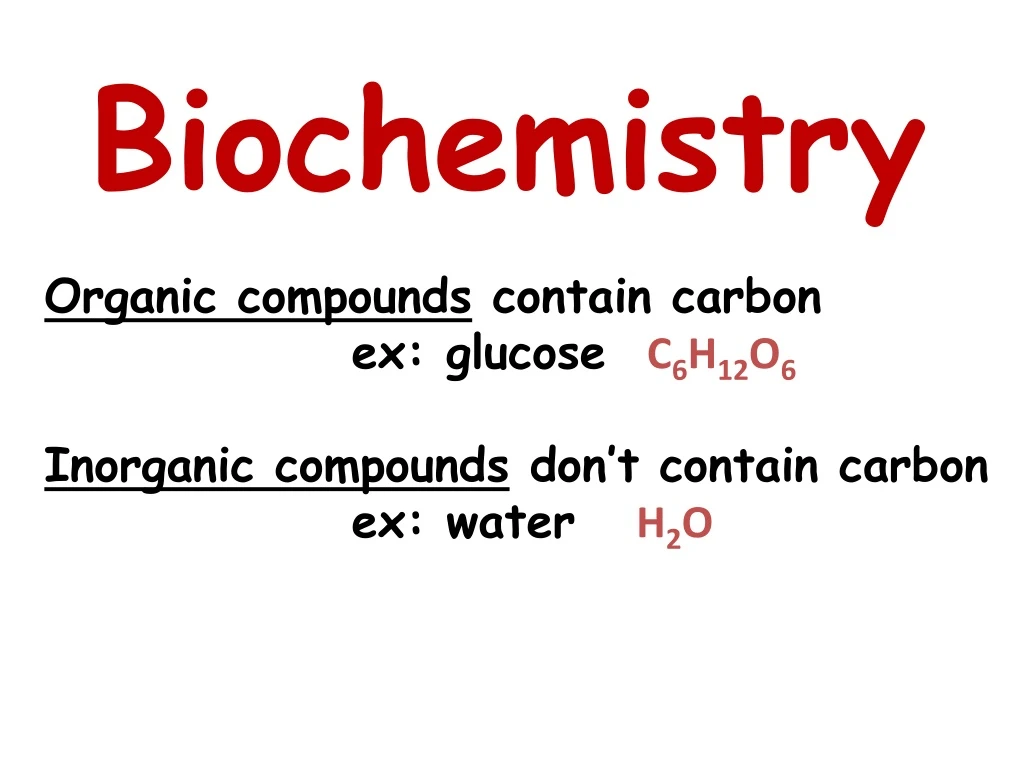 biochemistry