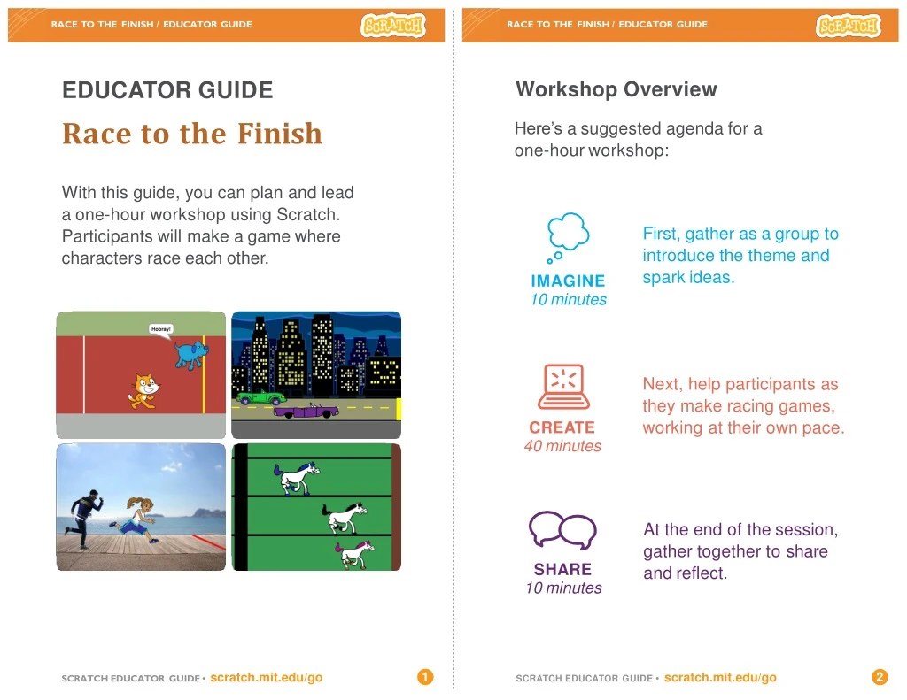 race to the finish educator guide