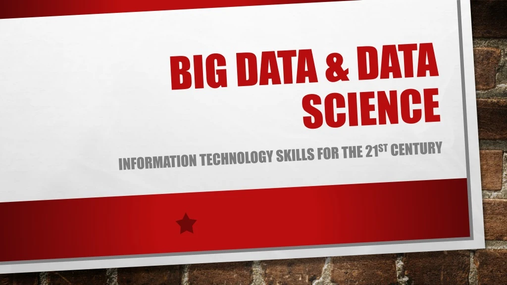 big data data science