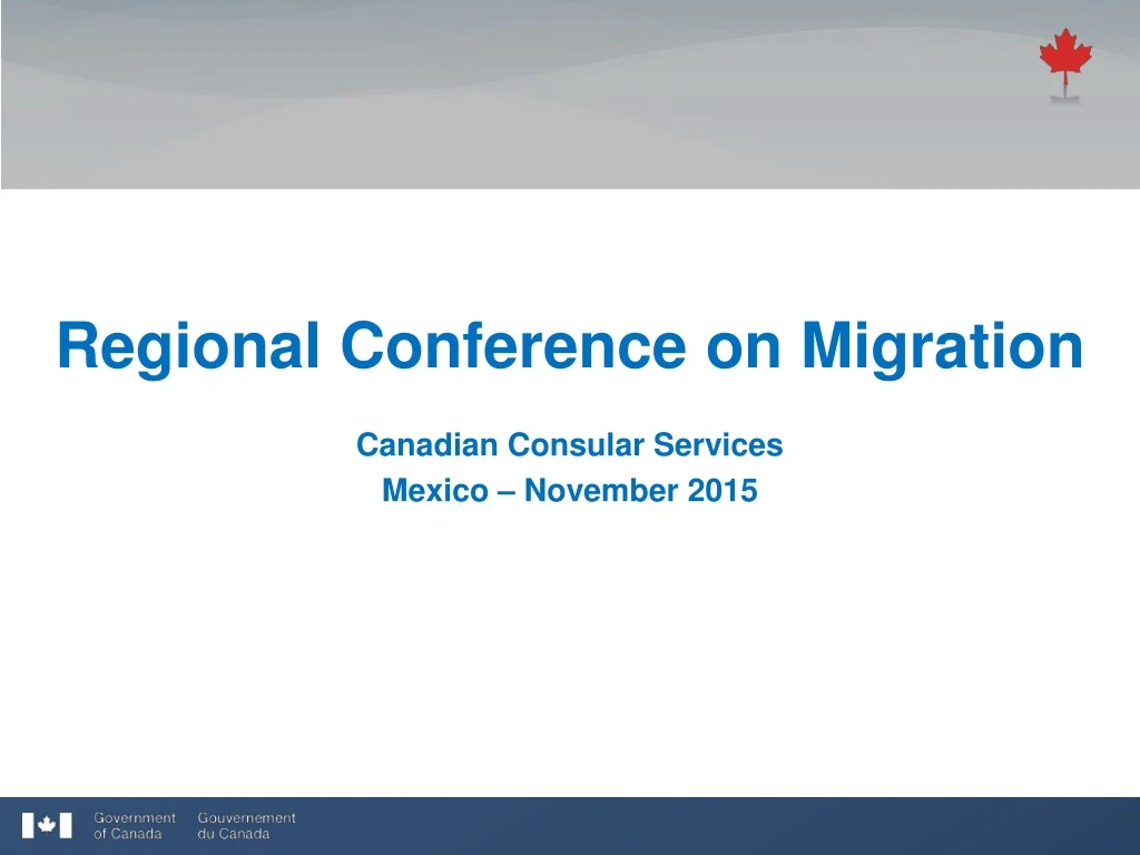 regional conference on migration