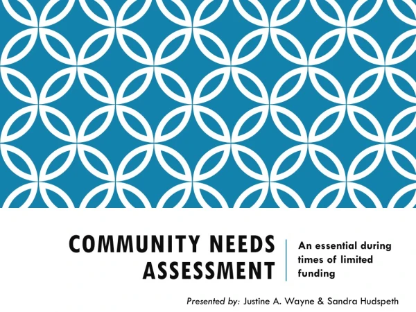 Community Needs Assessment