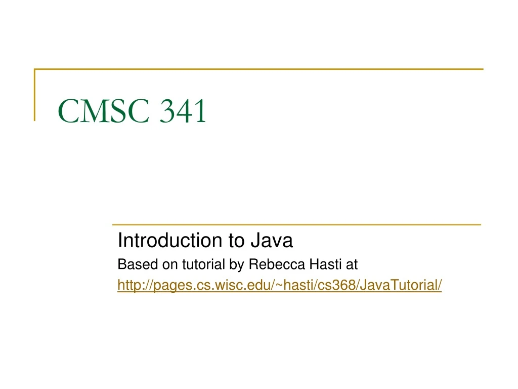 cmsc 341